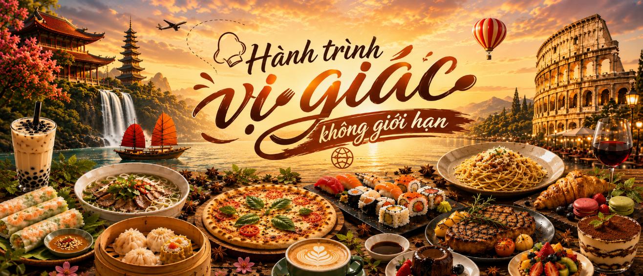 Ẩm thực hành trình vị giác không giới hạn